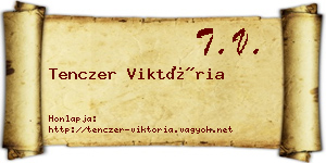 Tenczer Viktória névjegykártya
